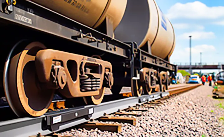 A train being weighed using Railweight, who are one of the world leading train weighbridge suppliers